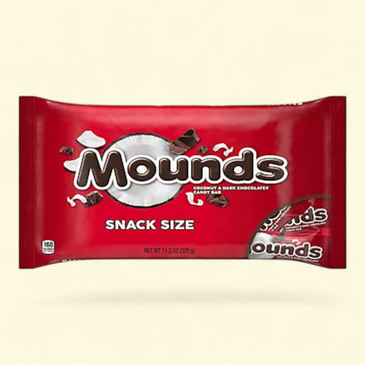 Mounds snack size candy bar packaging