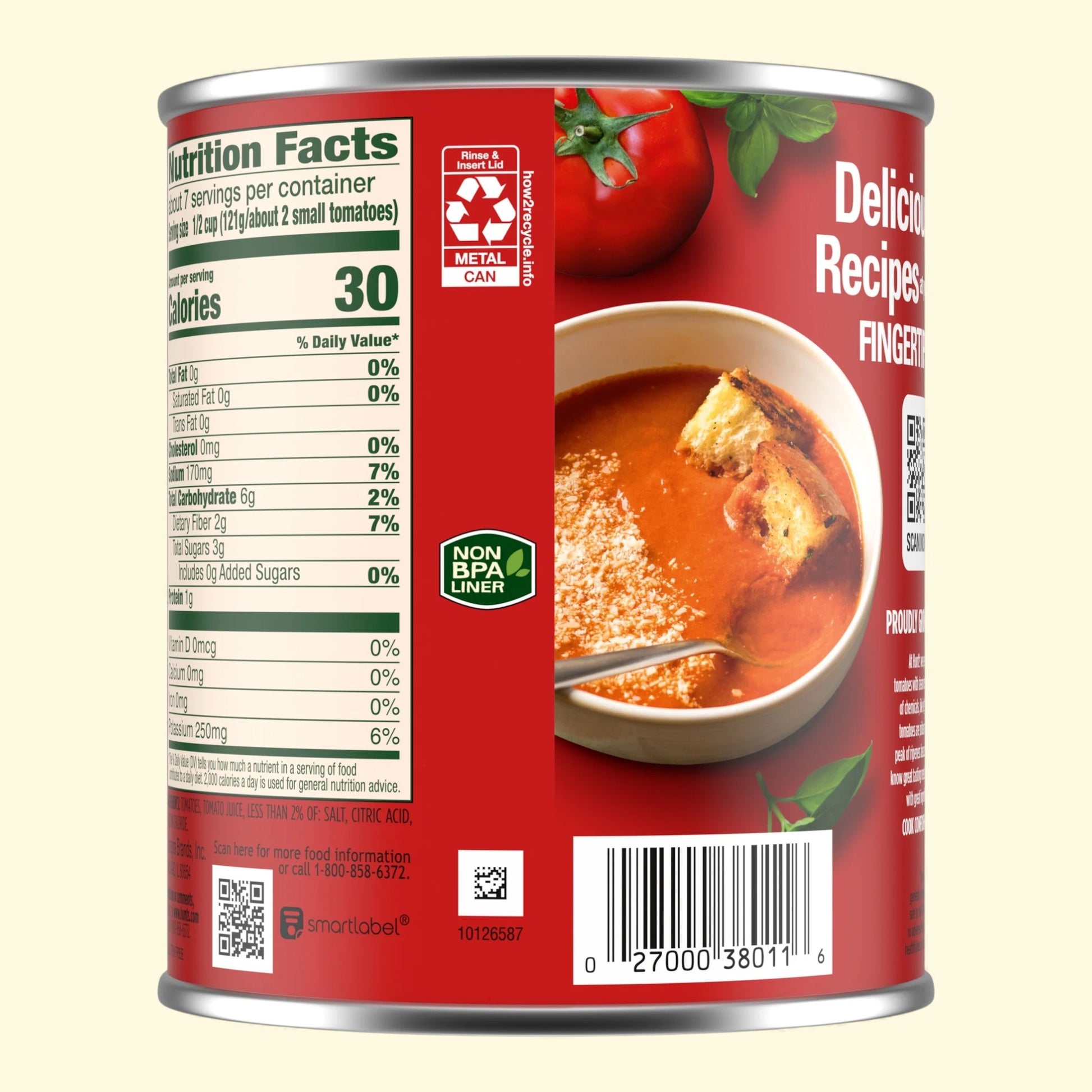 Hunt's Peeled Whole Tomatoes, 28 oz Can — authentic US product shipped worldwide by Treatspree