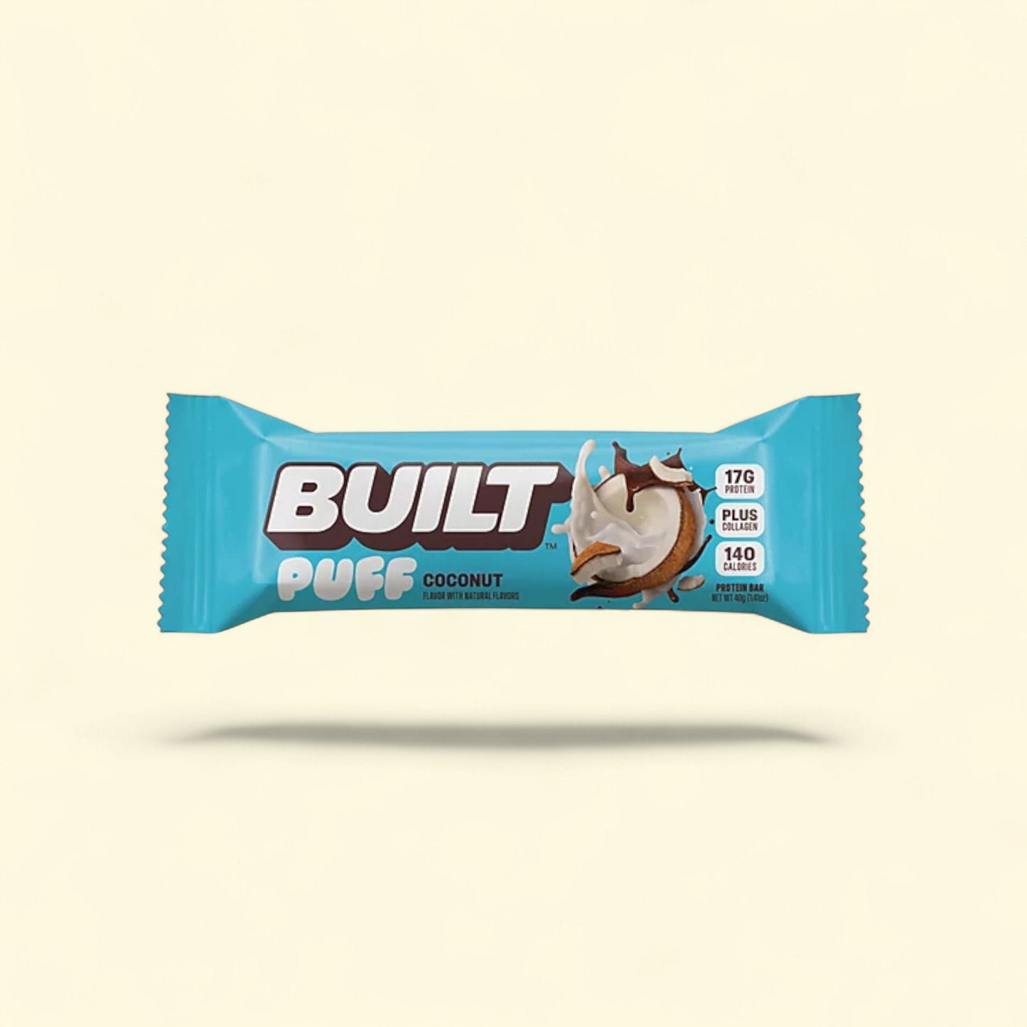 Built Bar Protein Bar, Coconut Puff, 4 Count, 1.41 oz Bars — authentic US product shipped worldwide by Treatspree
