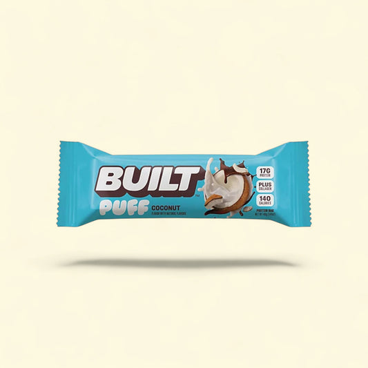 Built Bar Protein Bar, Coconut Puff, 4 Count, 1.41 oz Bars — authentic US product shipped worldwide by Treatspree