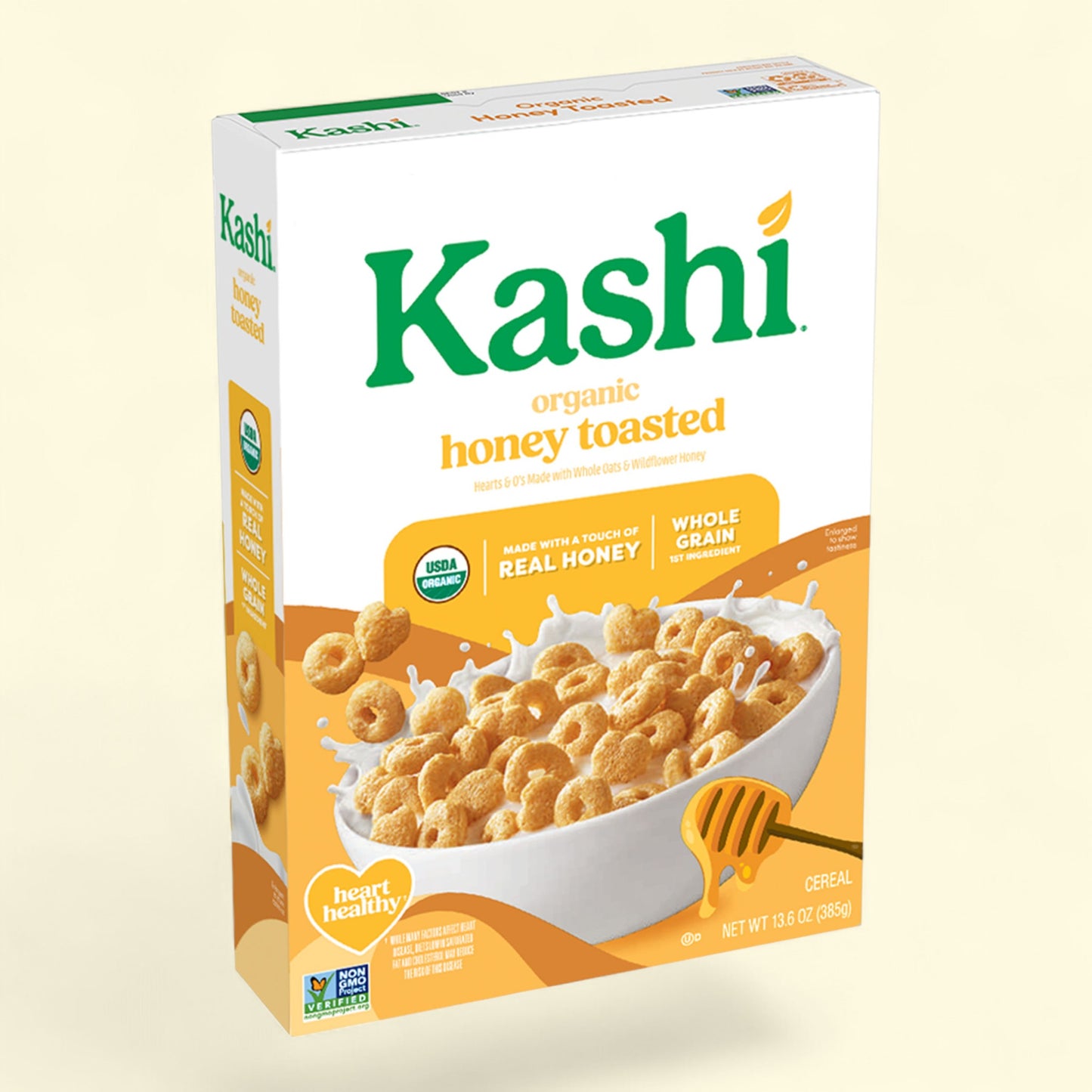 Kashi Organic Honey Toasted Oat Breakfast Cereal, 13.6oz