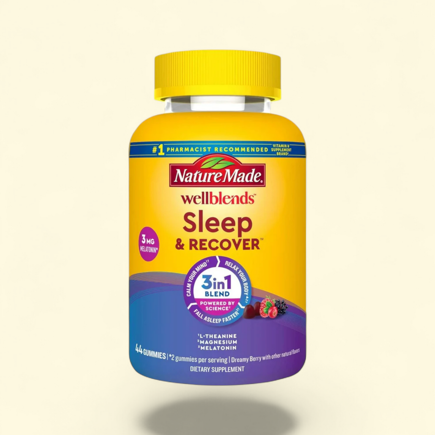 Nature Made Wellblends Sleep & Recover Gummies, 44 Count