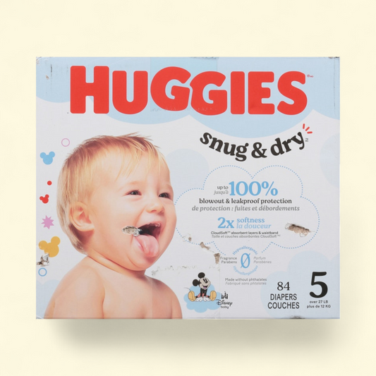 Huggies Snug & Dry Baby Diapers, Size 5, 84 Ct