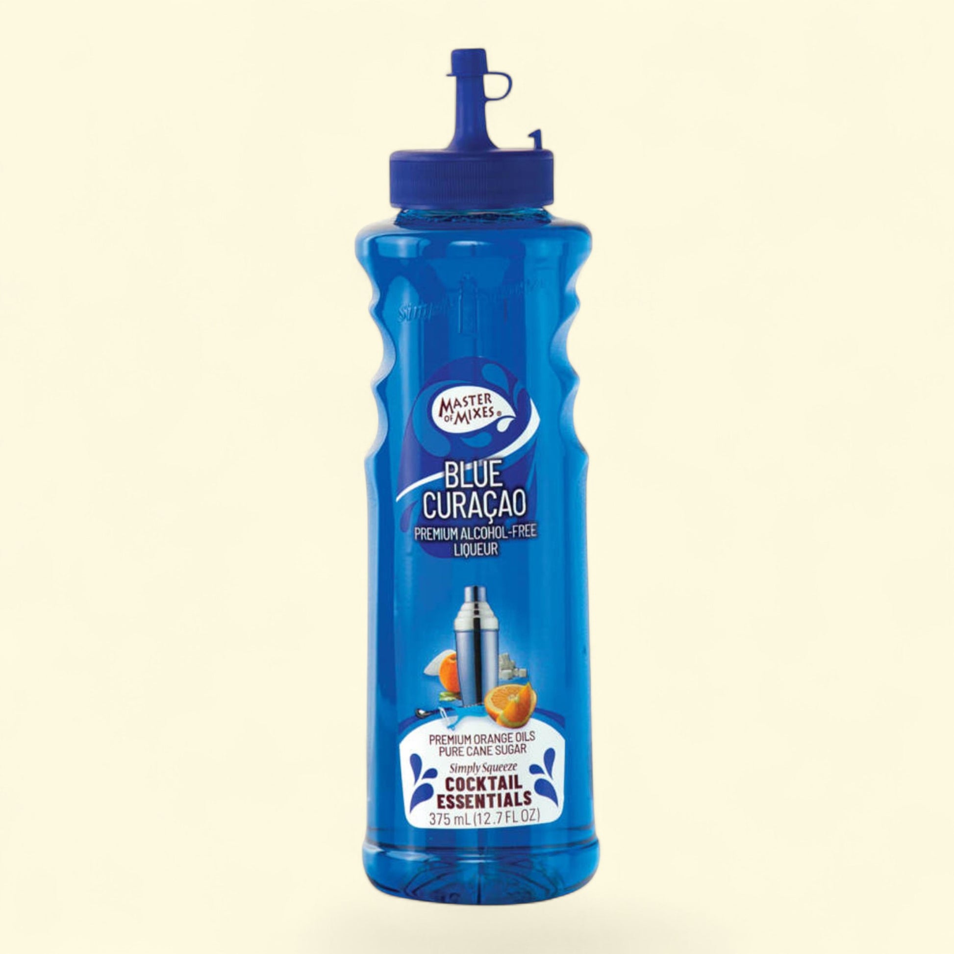 Master of Mixes Blue Curacao, Alcohol-Free, 1L — authentic US product shipped worldwide by Treatspree