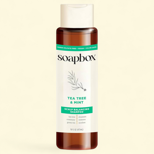 Soapbox Tea Tree Clean & Purify Shampoo with Shea Butter, 16 oz