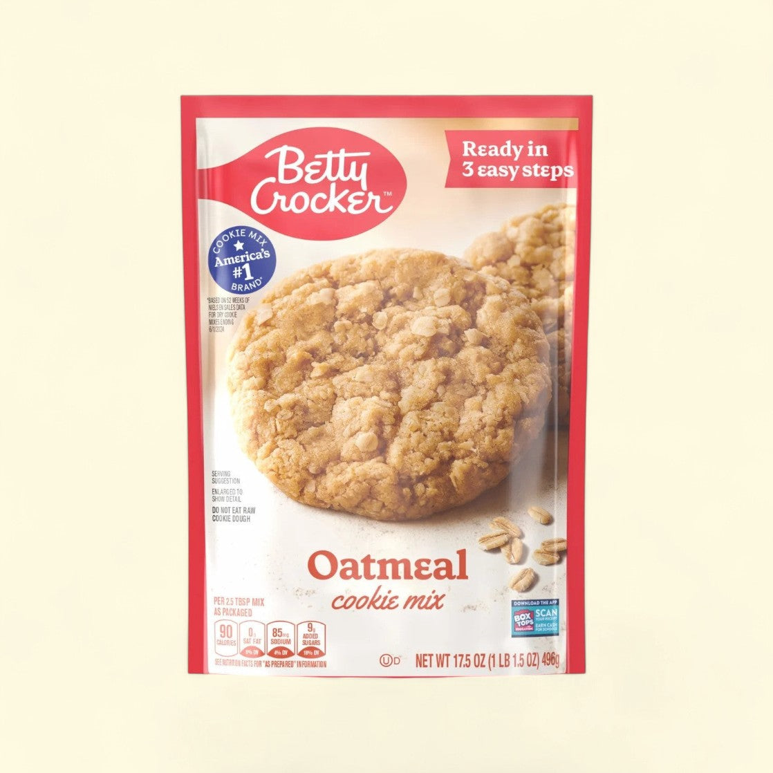 Betty Crocker Oatmeal Cookies Baking Mix, 17.5 oz — authentic US product shipped worldwide by Treatspree
