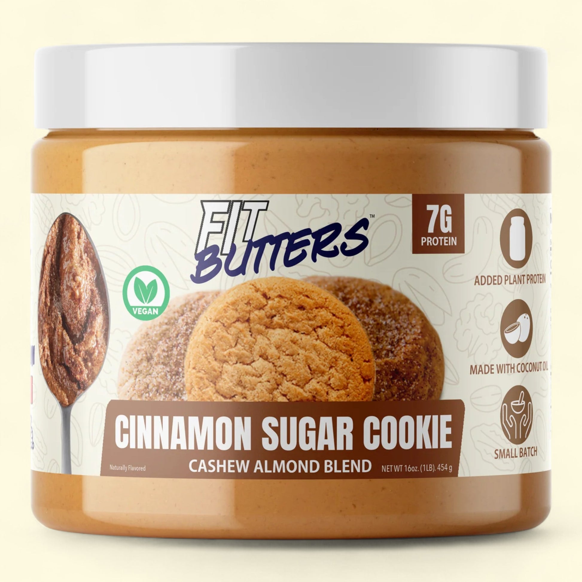 Fit Butters : biscuit au sucre et à la cannelle aux noix de cajou 