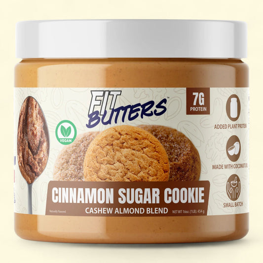 Fit Butters : biscuit au sucre et à la cannelle aux noix de cajou 