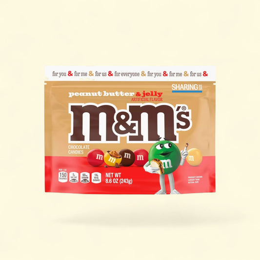 M&M's Peanut Butter & Jelly Candy, 8.6 oz — authentic US product shipped worldwide by Treatspree
