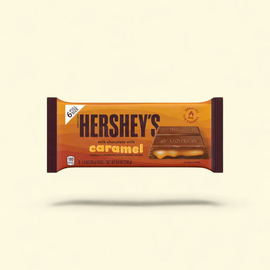 Hershey's Milk Chocolate with Caramel Candy Bars, 8.4oz/6ct — authentic US product shipped worldwide by Treatspree