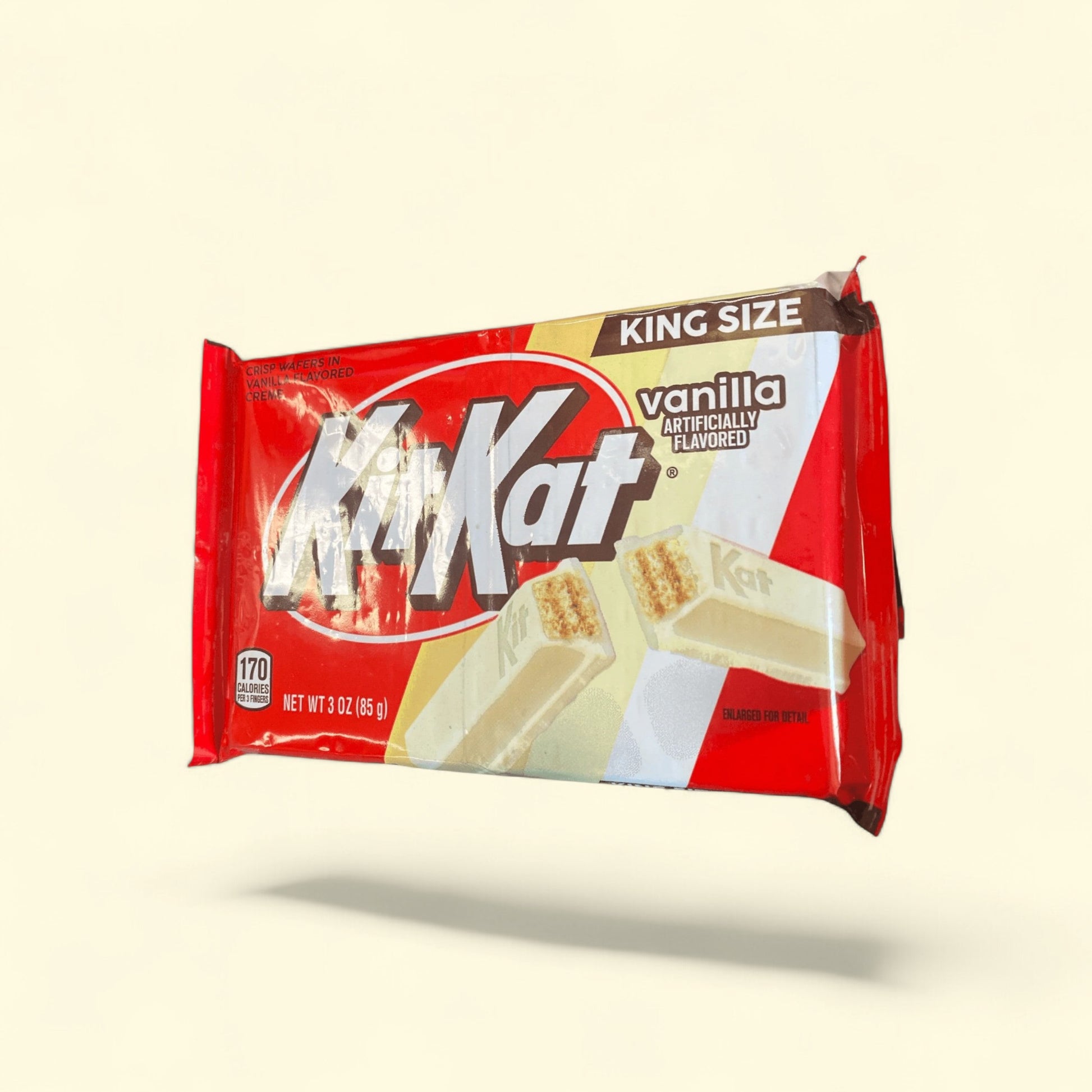 Kit Kat Vanilla Flavored Wafer Candy, King Size 3 oz — authentic US product shipped worldwide by Treatspree