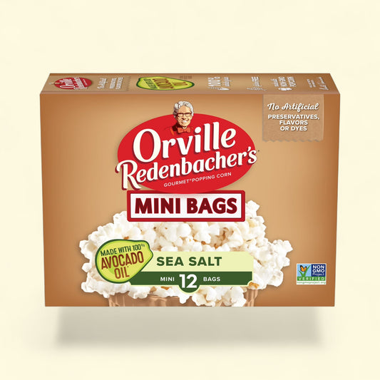 Orville Redenbacher's mini bags of sea salt popcorn