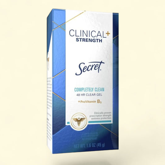Secret Clinical Antiperspirant and Deodorant, Completely Clean, 1.6 oz — authentic US product shipped worldwide by Treatspree