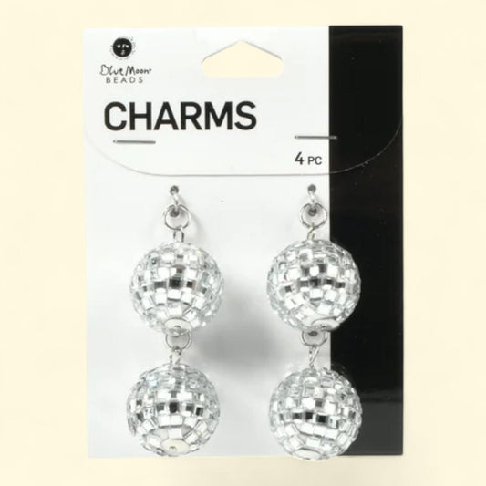 Blue Moon Beads Acrylic Disco Charms, 4 pcs