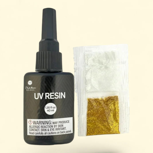 Blue Moon Beads UV Resin Hard Type 40ml Bottle, Crystal Clear 3 pcs