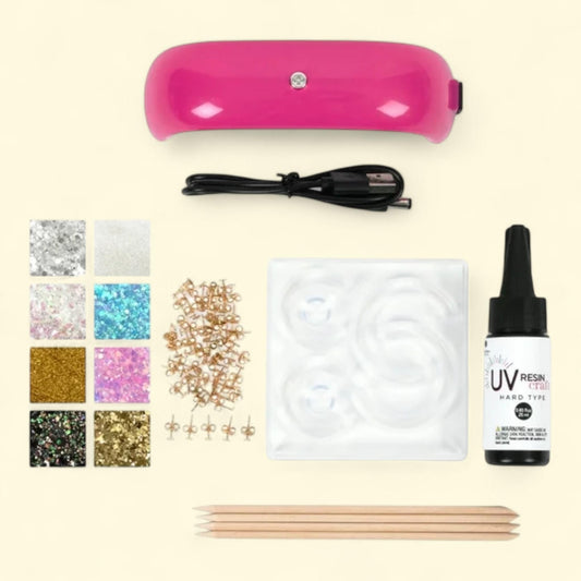 Blue Moon Beads UV Resin Earring Kit, Multi-Color, 1 ct