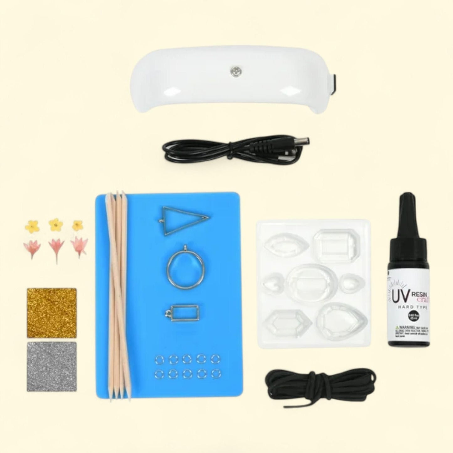 Blue Moon Beads UV Resin Pendant & Charm Jewelry-Making Kit, Multi-Color, 1 ct