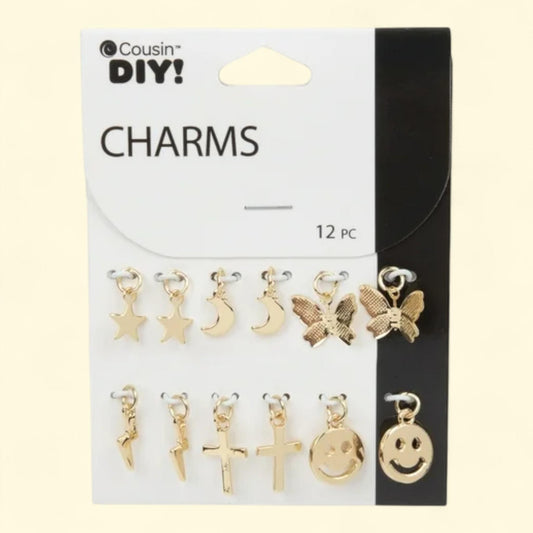 Cousin DIY Symbol Charm Sets, 12 pcs
