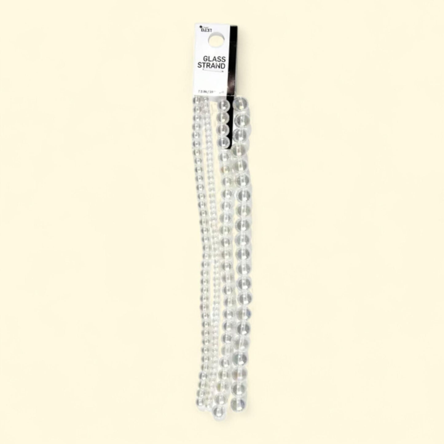 Cousin DIY Glass Bead Strand, 7.5 inch, 120 pcs