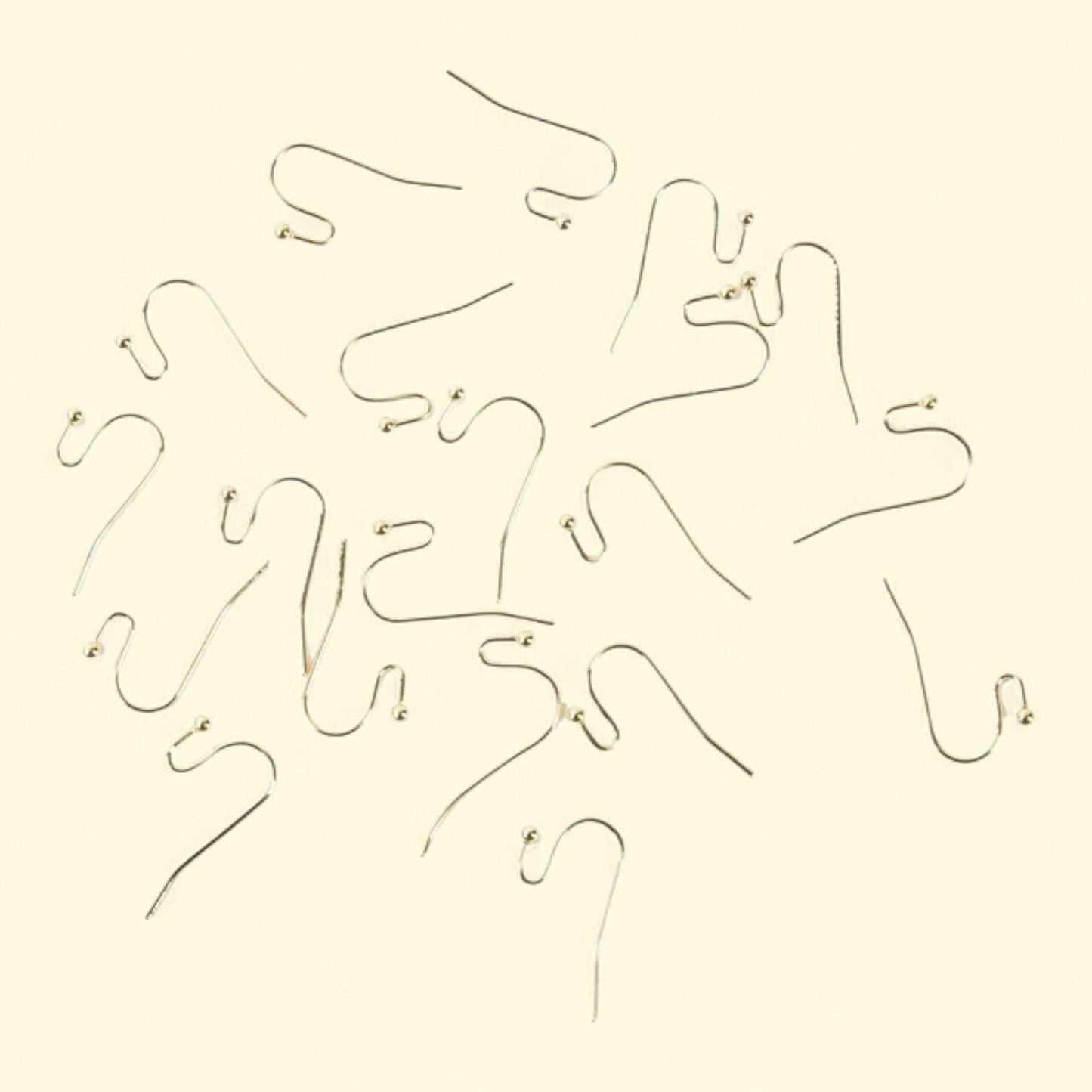 Cousin Gold Ball Hook Metal Ear Wire Bulk Pack, 120 pcs