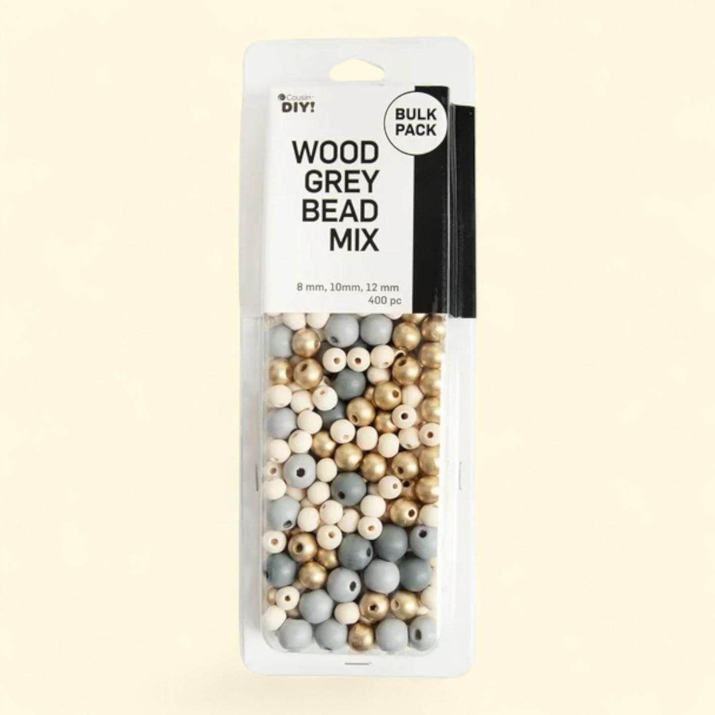 Cousin DIY Wood Bead Mix, 400 pcs, 133g