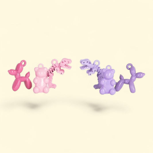 Cousin DIY Animal Charms - Gummy Bear, Balloon Dog, Dinosaur, 6 pcs