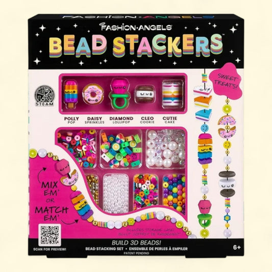 Fashion Angels Bead Stackers Jewelry Making & Bead Activity Kit, Sweet Treat Theme, 1 ct