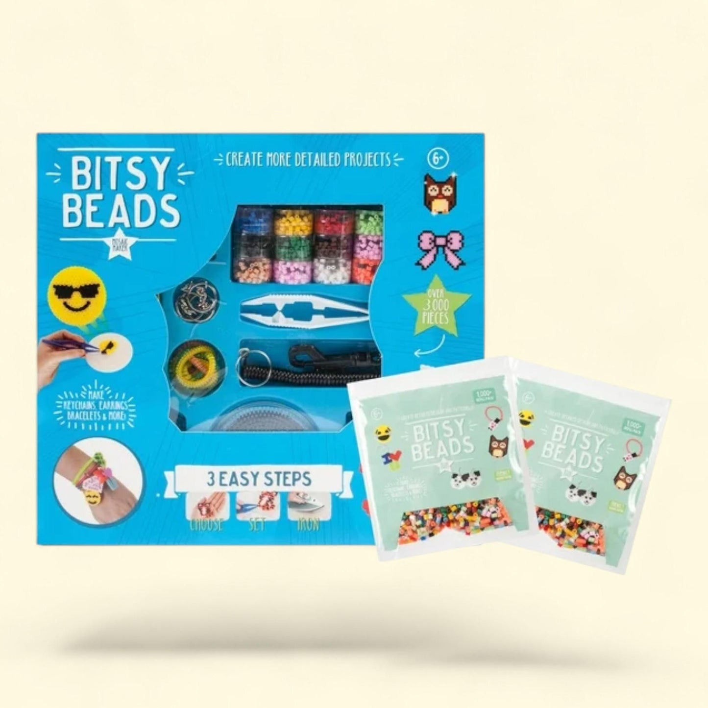 Friendly Bands Ultimate Kit, 2 Bags of Mix Color Refill Bitsy Beads, 1 ct