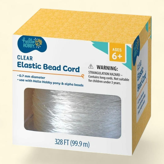 Hello Hobby Elastic Bead Stretch Cord, .7mm, 328 ft, 1 ct