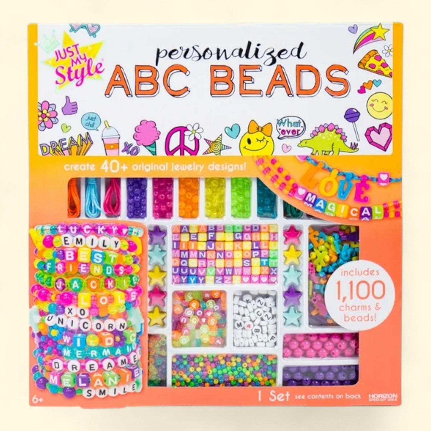 Just My Style ABC Beads, 1000+ pcs