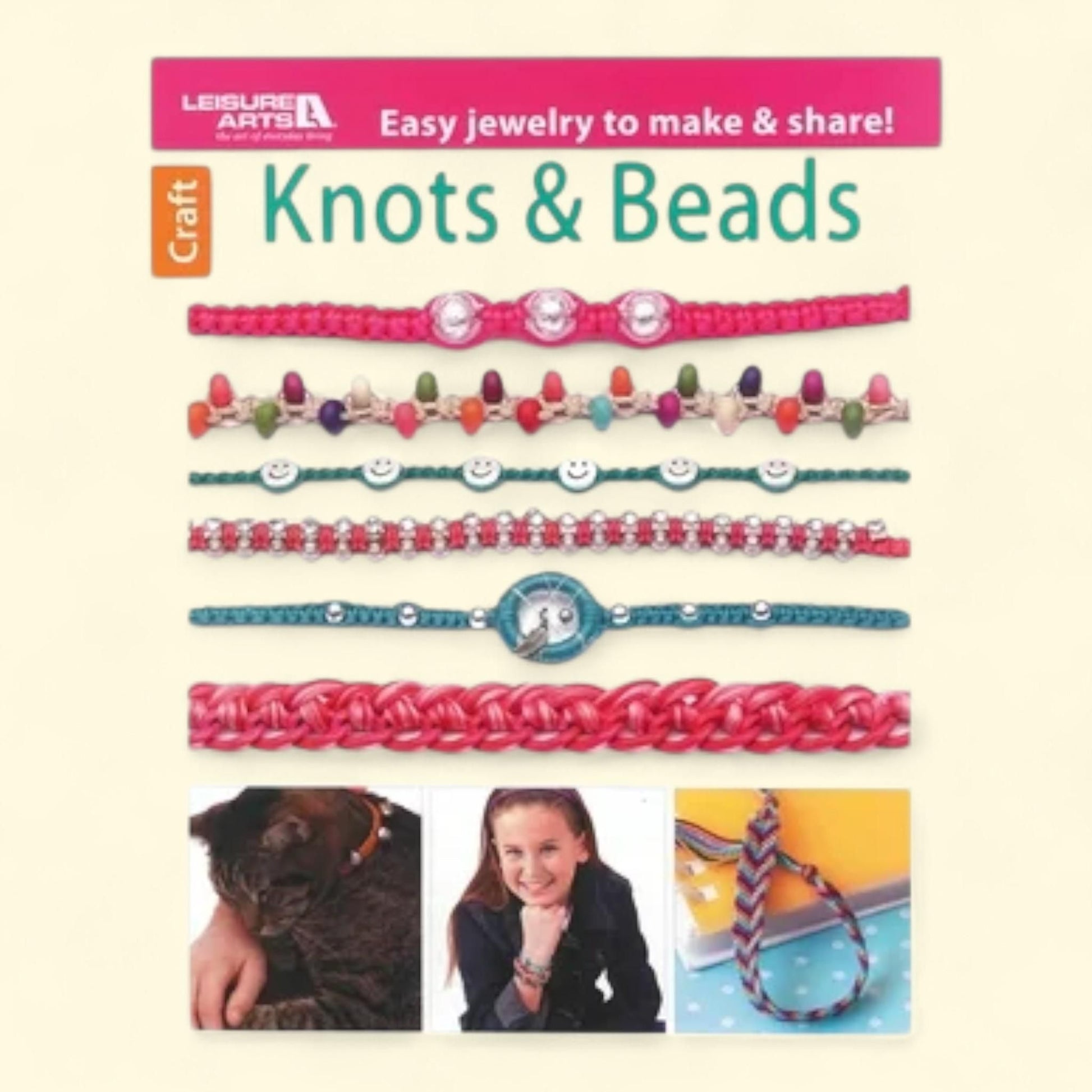 Leisure Arts Knots and Beads Jewelry Book, 1 ct — authentic US product shipped worldwide by Treatspree