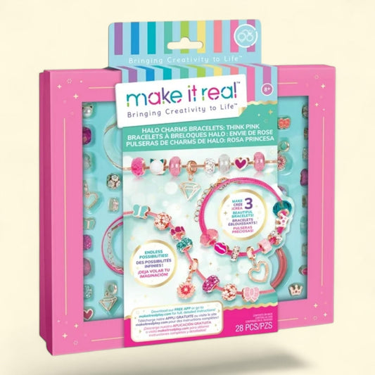 Make It Real Charm & Bead Jewelry Kit, 28 pcs