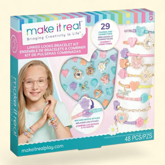 Make It Real: Linked Looks DIY Bracelet Kit, 48 pcs