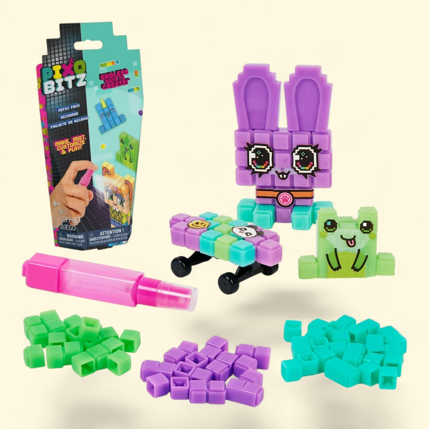 Pixobitz Water Fuse Beads Refill Pack, 270 beads