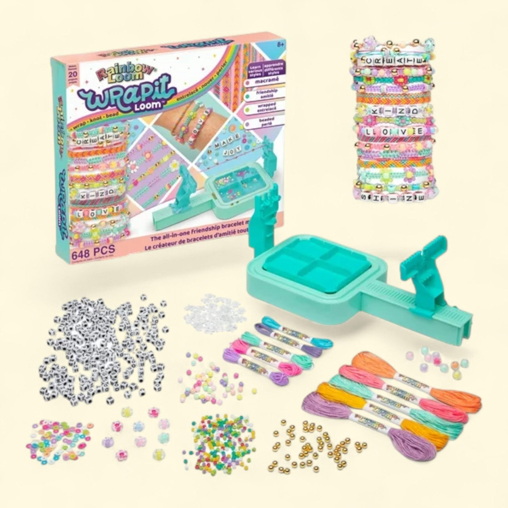 Rainbow Loom Wrapit Loom Kids' Bead Kit, 648 pcs — authentic US product shipped worldwide by Treatspree