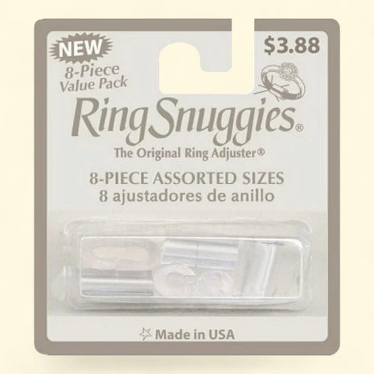 Ring Snuggies, The Original Ring Adjuster, Clear Plastic, 8 pcs