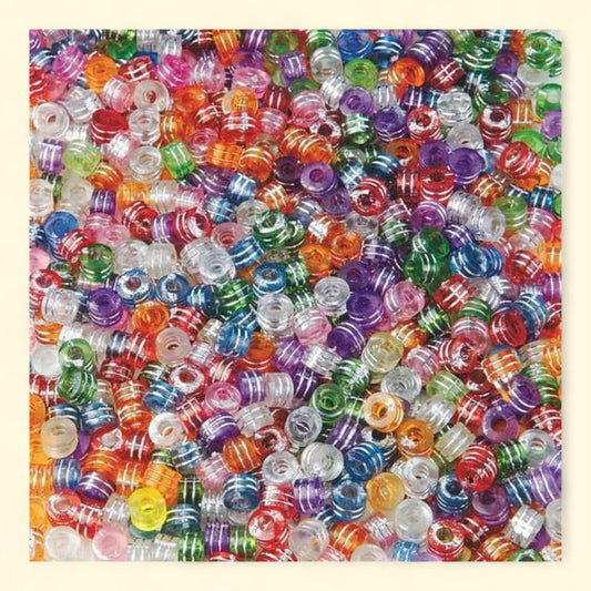 S&S Worldwide Color Splash Pony Beads, 1/2 lb, 1 ct