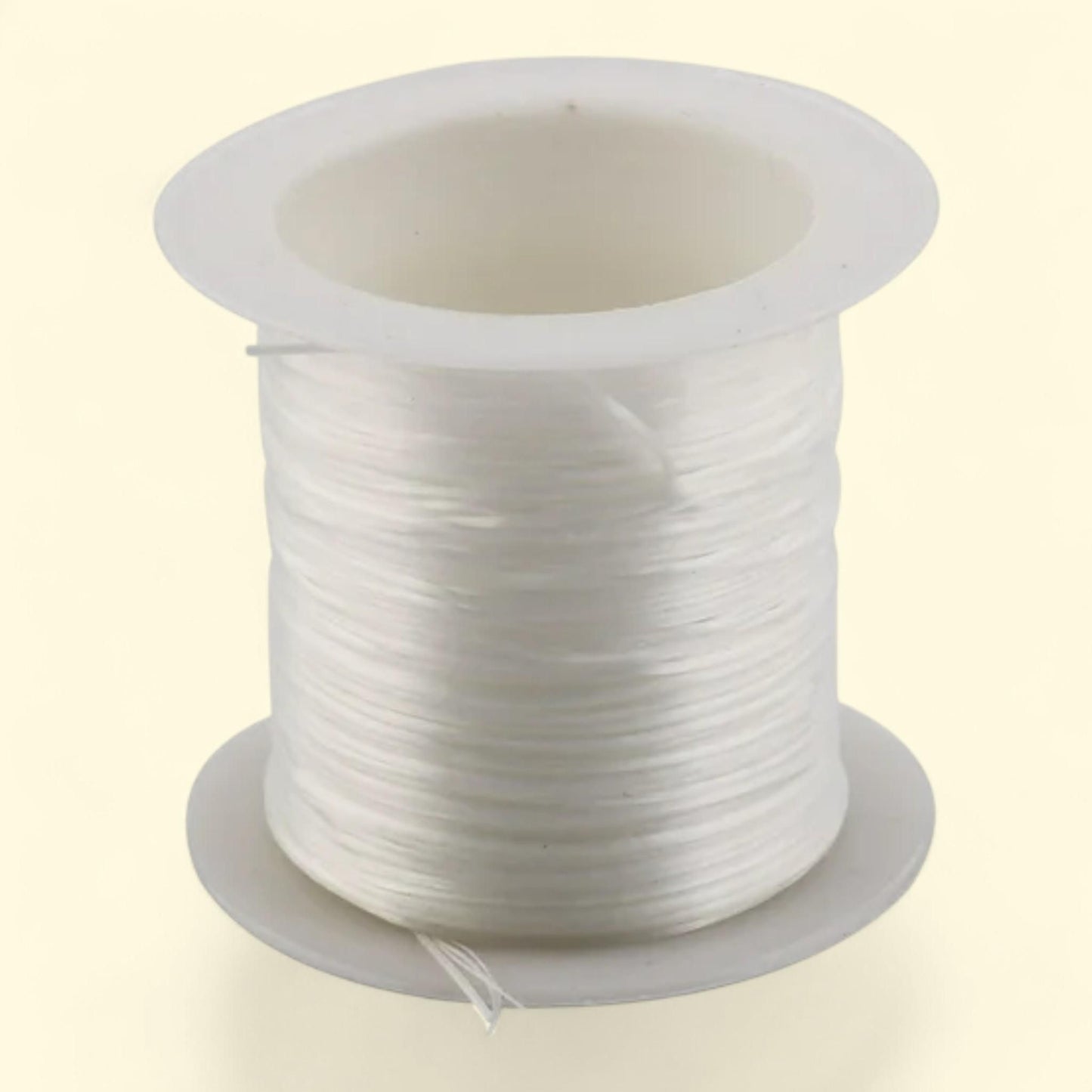 Unique Bargains Bead Stringing Elastic 1mm White, 1 ct