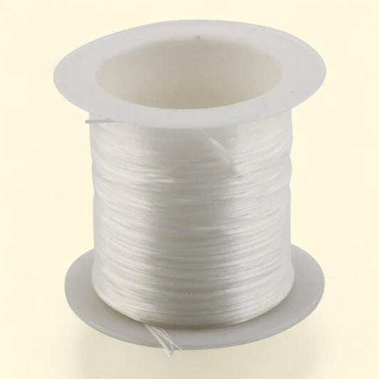 Unique Bargains Bead Stringing Elastic 1mm White, 1 ct