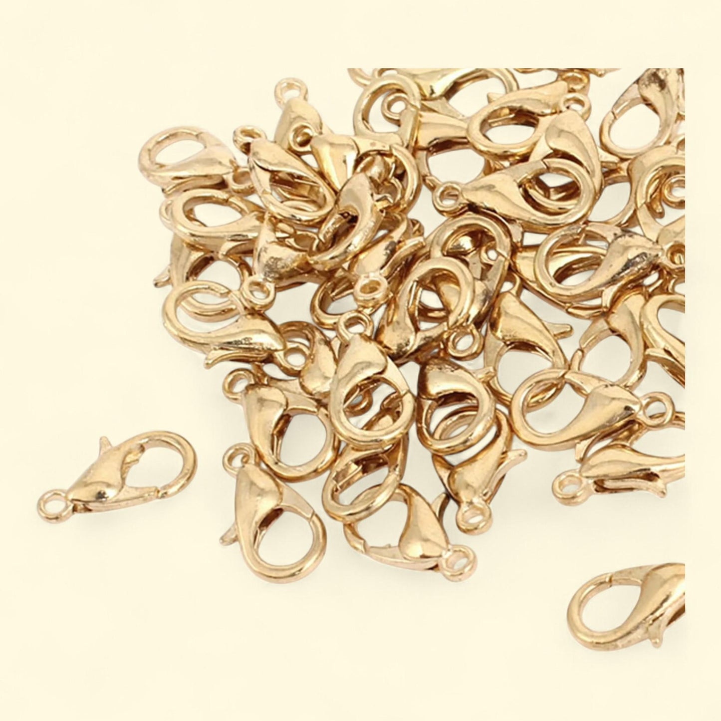 Unique Bargains Bracelet Chain Findings Gold Tone Lobster Claw Parr... — authentic US product shipped worldwide by Treatspree