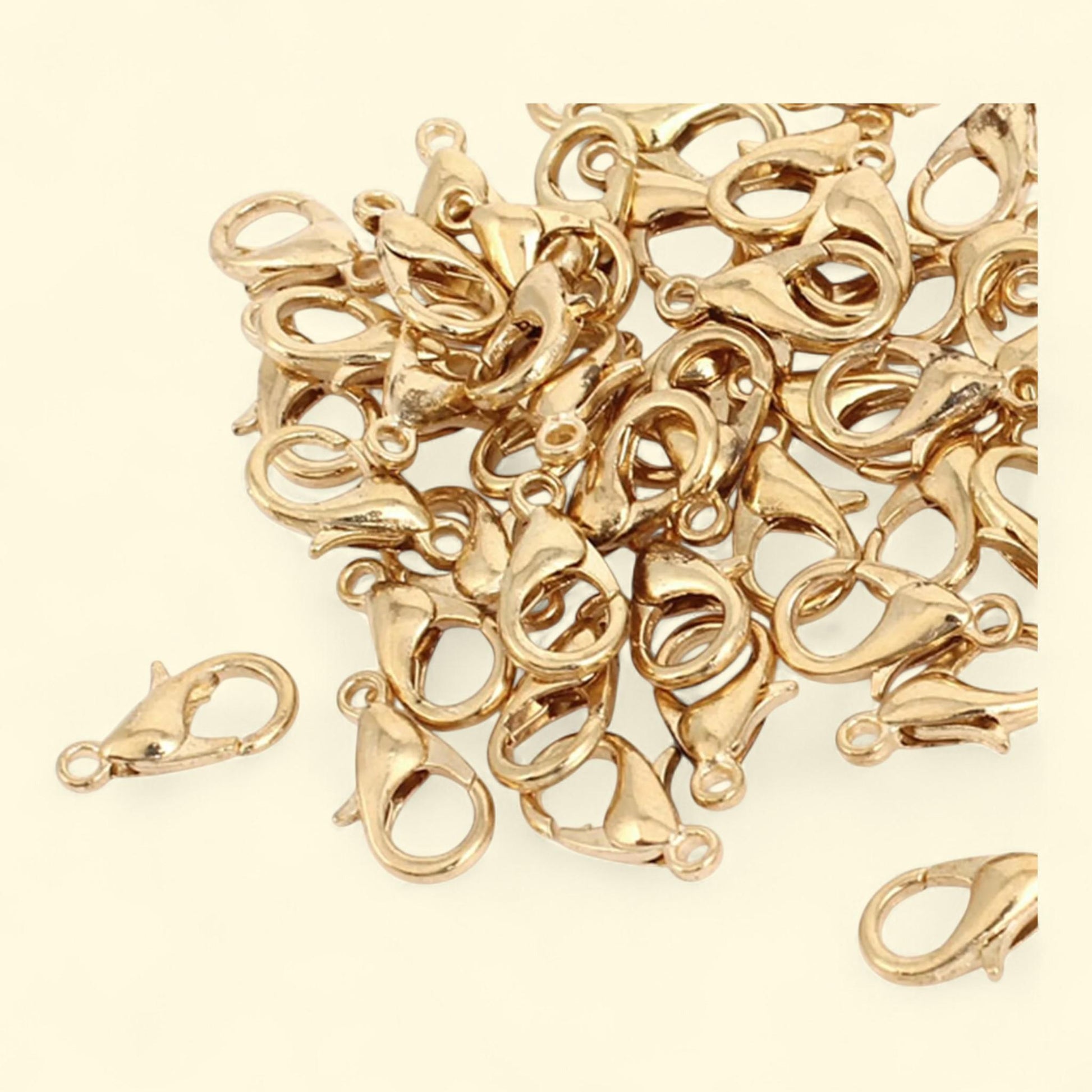 Unique Bargains Bracelet Chain Findings Gold Tone Lobster Claw Parr... — authentic US product shipped worldwide by Treatspree