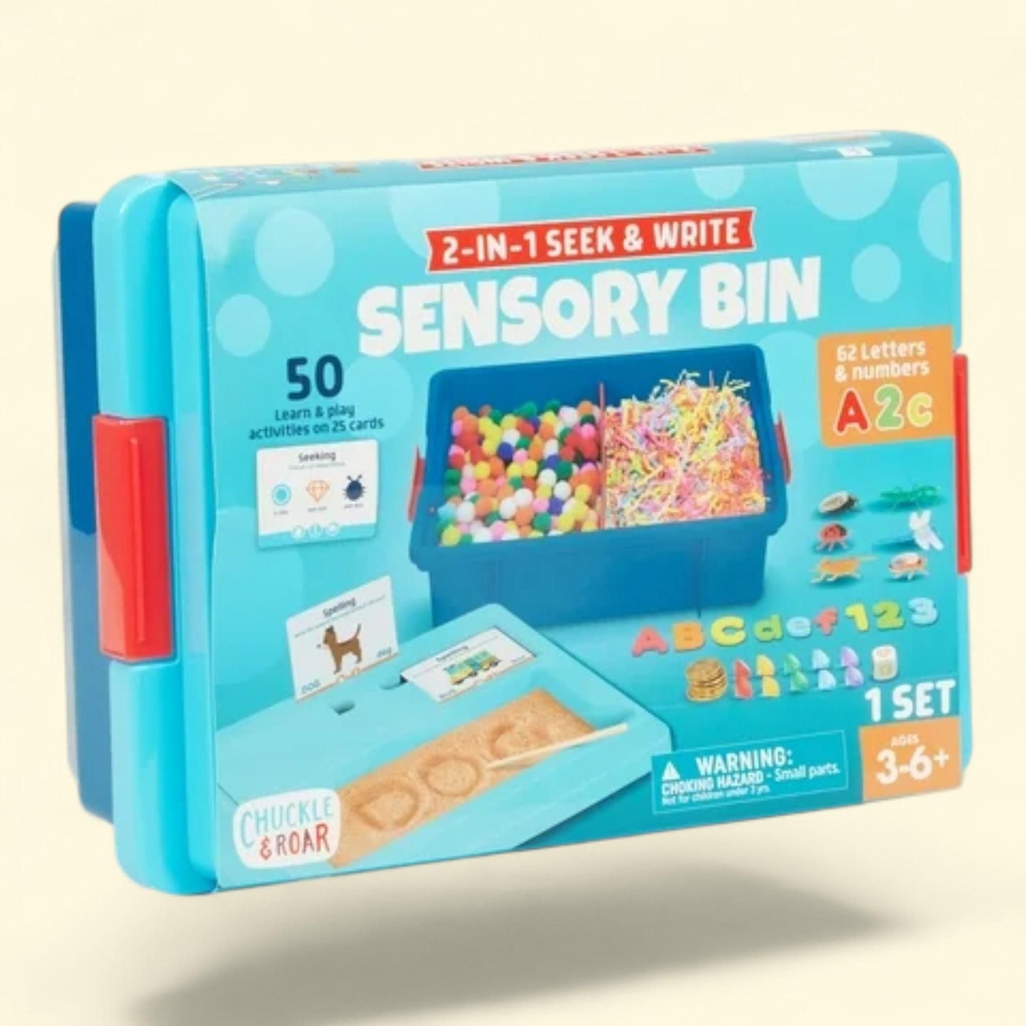 Buffalo Games Seek & Write Sensory Bin, Children Ages 3-6+ Years