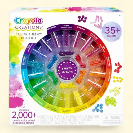 Crayola Creations Color Theory Bead Kit, 2000+ Beads