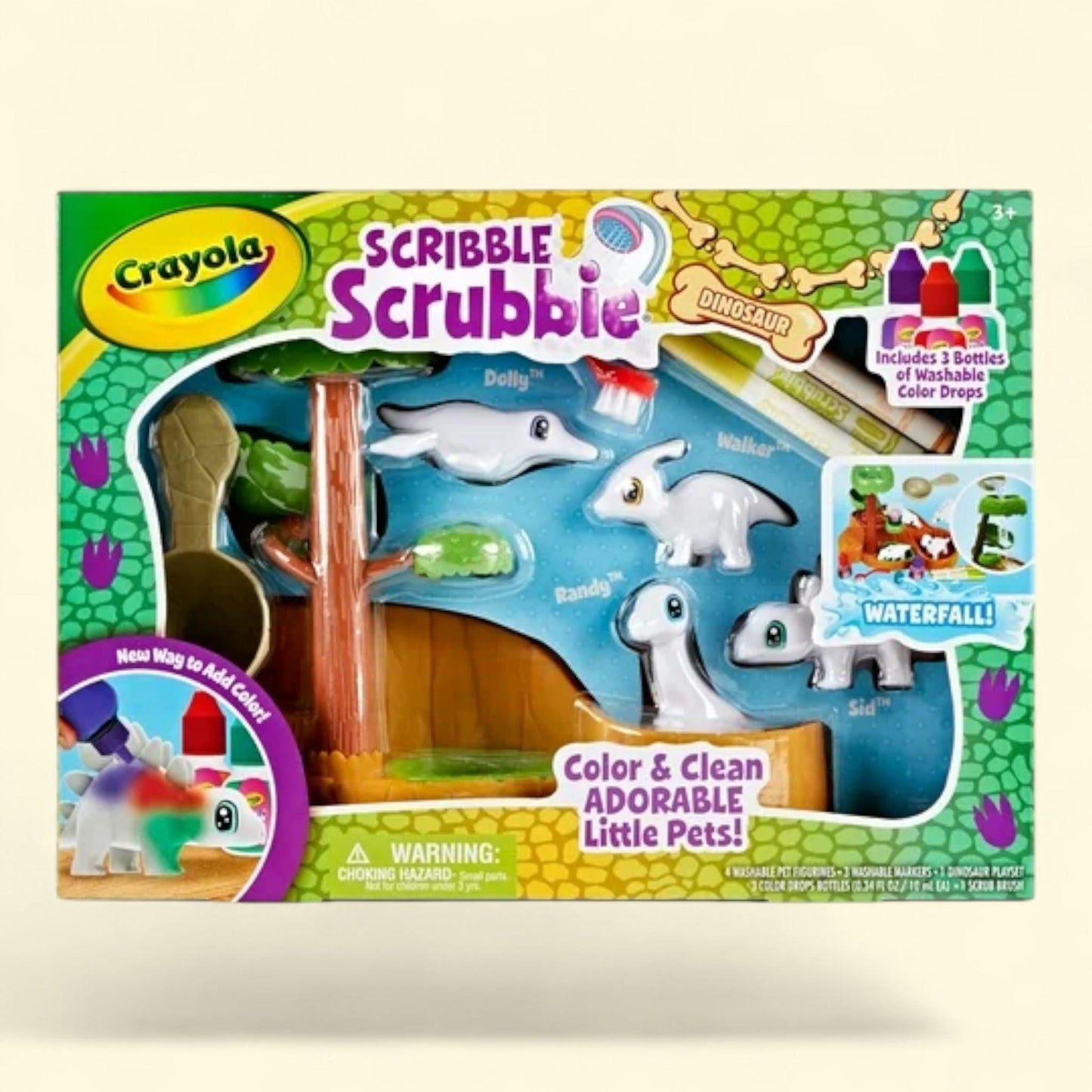 Crayola Scribble Scrubbie Pets Dinosaur Waterslide,  Coloring Gifts for Kids, Dinosaur Toys, Arts and Crafts, Ages 3+ 1ct
