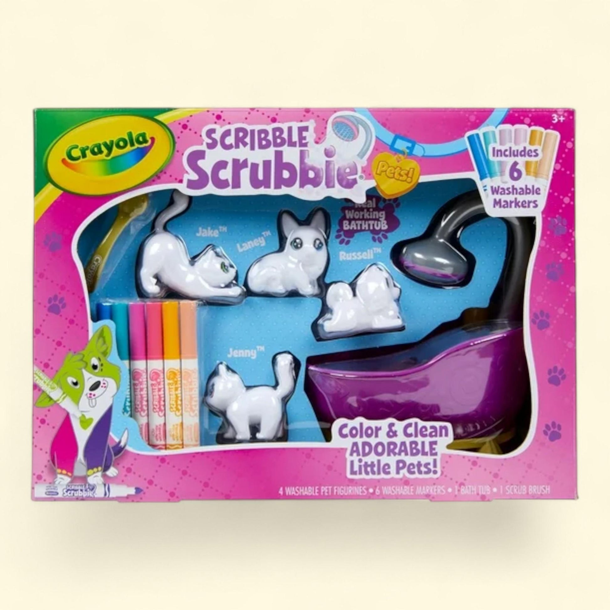 Crayola Scribble Scrubbie Pets Glam Tub, Animal Set,  Creative Toy,... — authentic US product shipped worldwide by Treatspree