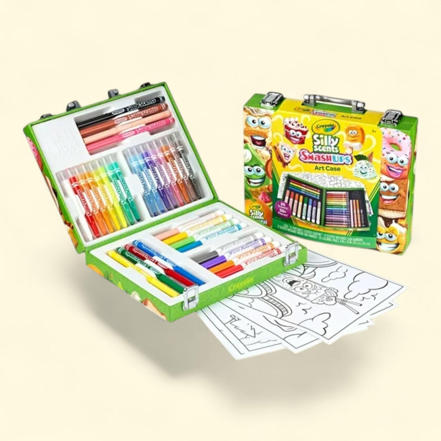 Crayola Silly Scents Mini Inspiration Art Case, Scented Markers, 4+, 1ct