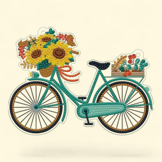 DIAMOND DOTZ Bicycle Wall Plaque, Diamond Painting Kit, 1ct