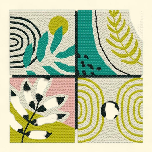 Diamond Dotz Boho Quartet Diamond Painting Kit, Special Edition, Quartet 1 ct