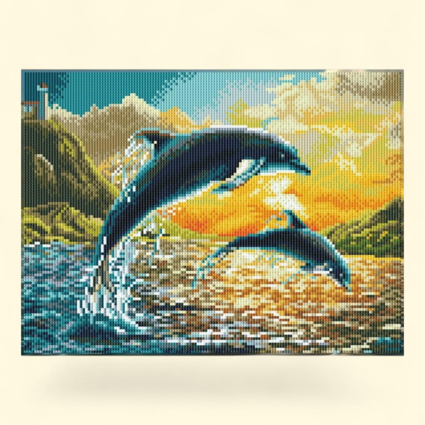 Diamond Dotz Dolphin Sunset Special Edition Diamond Painting Kit 1 ct