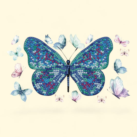 Diamond Dotz Dotzies Butterfly Days Zipper Pouch, DIY Crafts, Diamond Painting Purse, Travel Organizer, Kids & Adults 1 ct